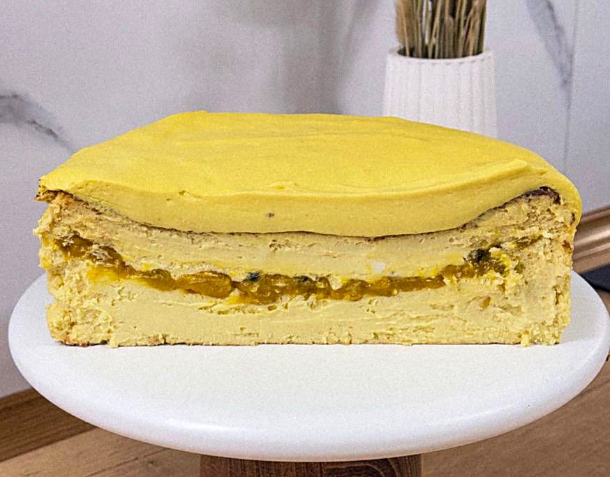 XOXO Pastry Lilikoi Mango Basque Cheesecake